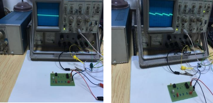 The electronic module for photodiode operation under functional testing